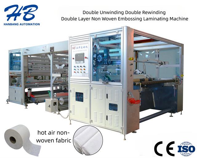 Non Woven Embossing Perforating Slitting And Rewinding Machine