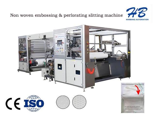 Non Woven Embossing And Perforating Slitting Machine For Paper Diaper in Bangladesh